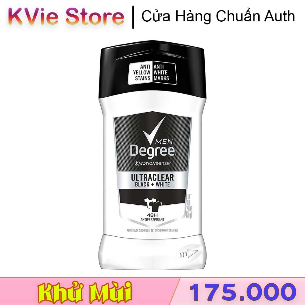 Lăn Khử Mùi Cho Nam Degree Men Motionsense Ultra Clear Black White 76g