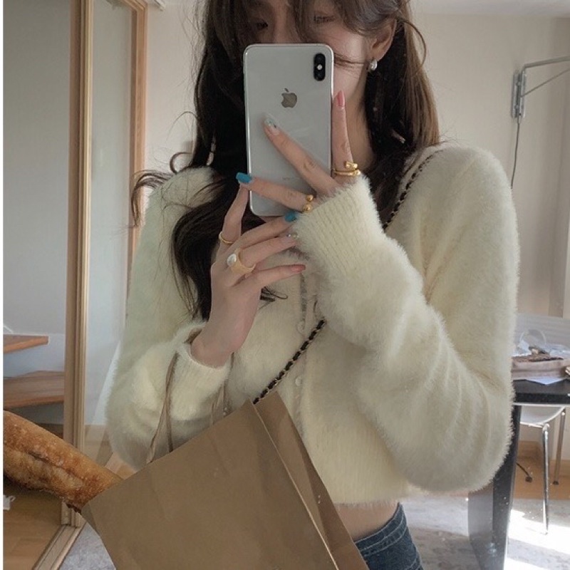 Áo cardigan lông mỏng