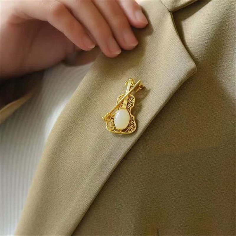 Mới Ngọc Bích Tự Nhiên Mặt Dây Chuyền Vàng Vòng Cổ Trang Sức Nữ