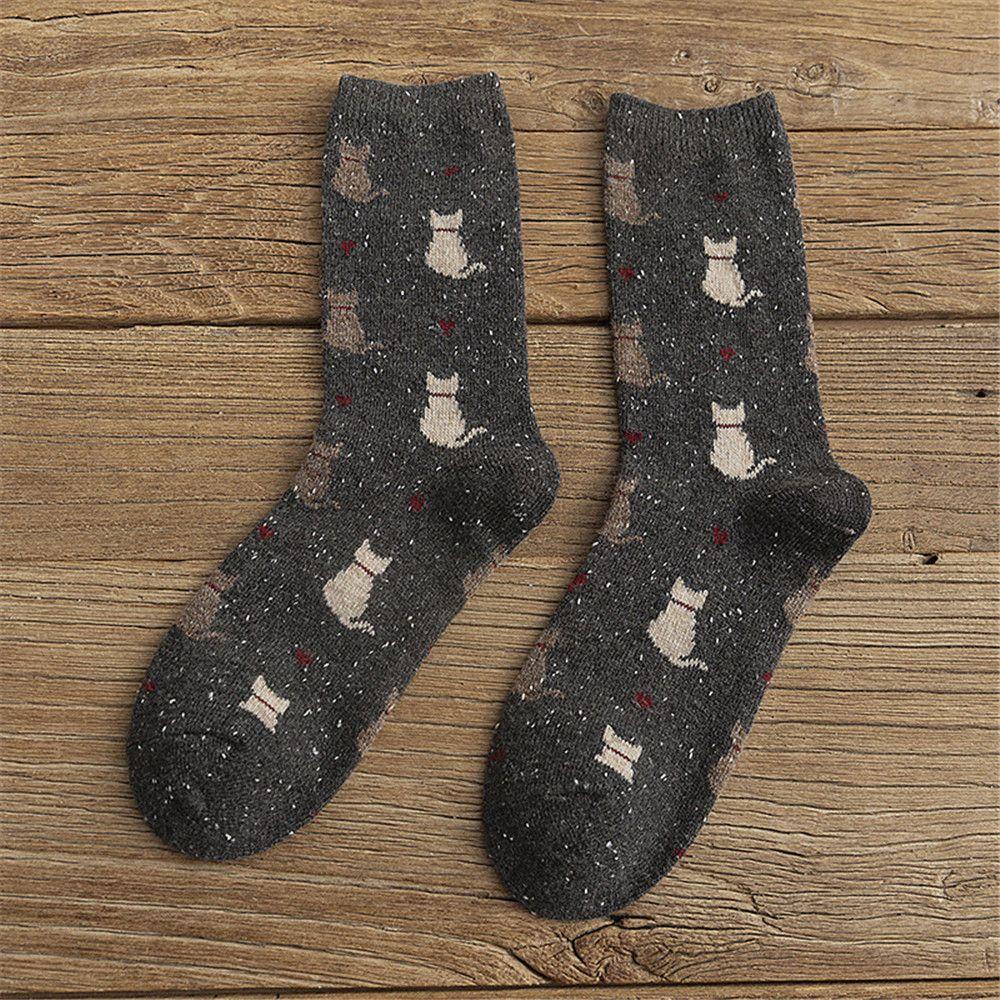 1 Đôi Tất Dày Dặn Phong Cách Nhật Bản Thời Trang Thu Đông Cho Nữ