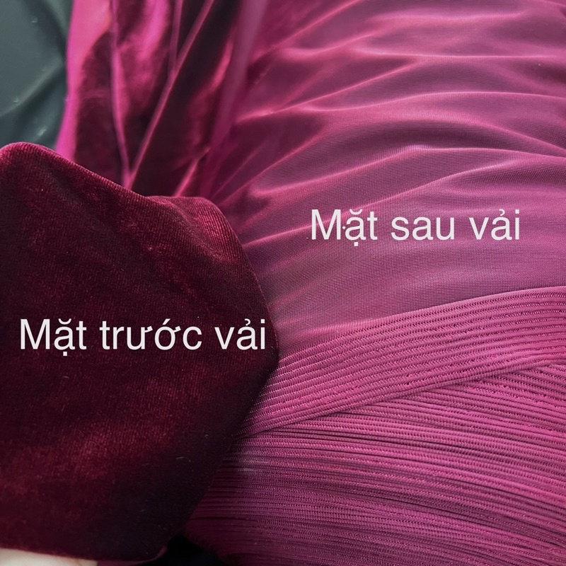 Vải Nhung tuyết,Vải nhung 7 biên,Vải nhung trơn,Vải may áo dài chính phẩm khổ 1m6 - ThaiMaiTM