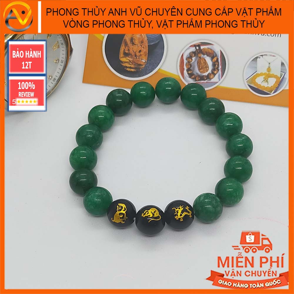 [FREE SHIP TOÀN QUỐC]  Vòng tam hợp Thân Tý Thìn TH003- Vòng tam hợp quý nhân bảo hành 12 tháng