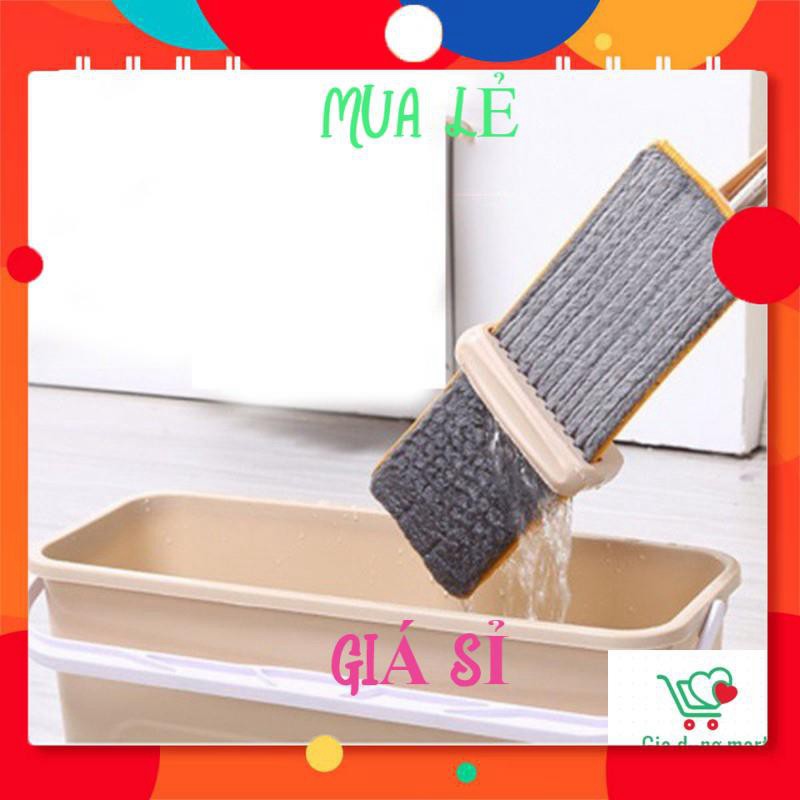 Cây lau nhà tự vắt thông minh spin tặng 1 bông lau