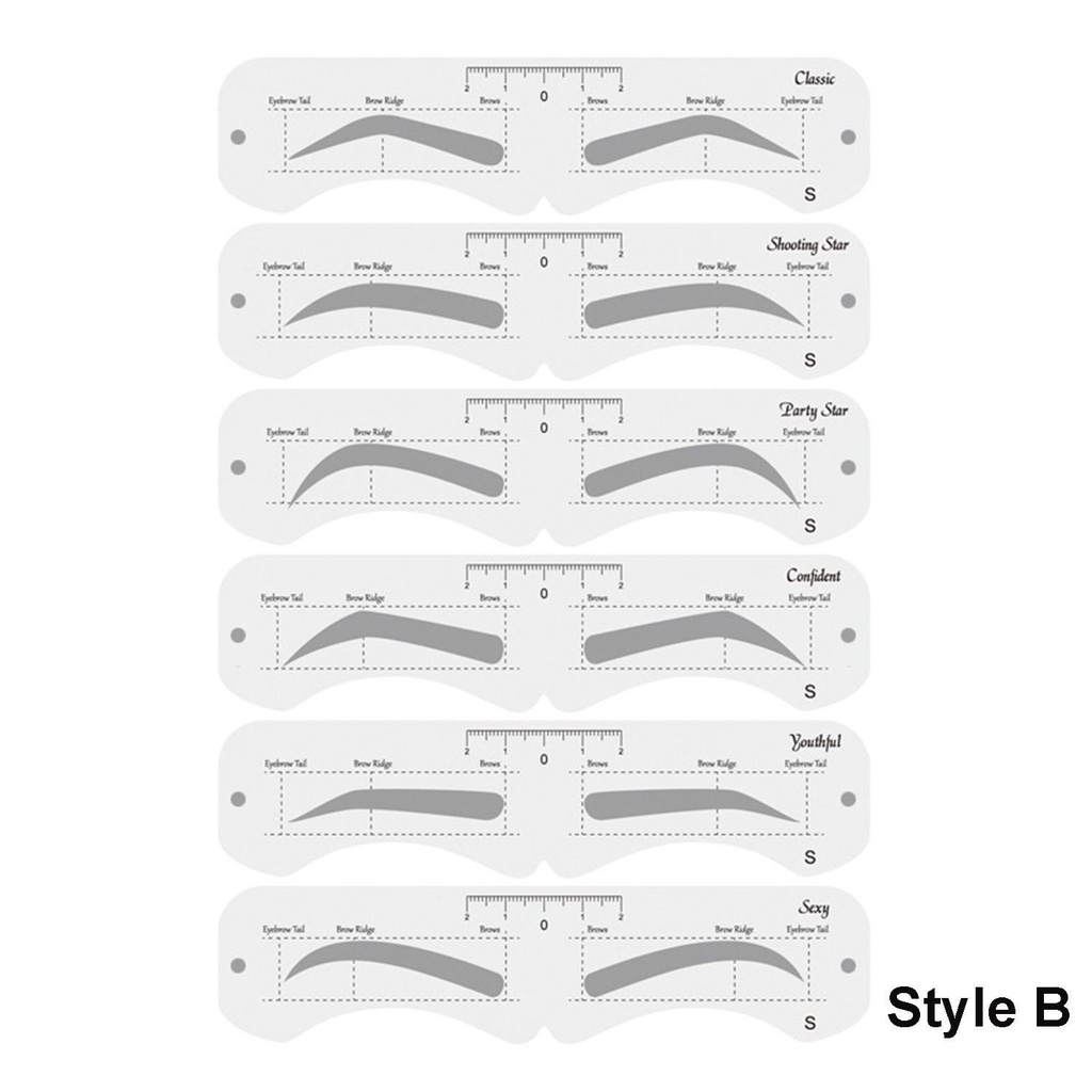 Set 1 / 2 Khuôn Trang Điểm Lông Mày Tiện Dụng Chất Lượng Cao 2021