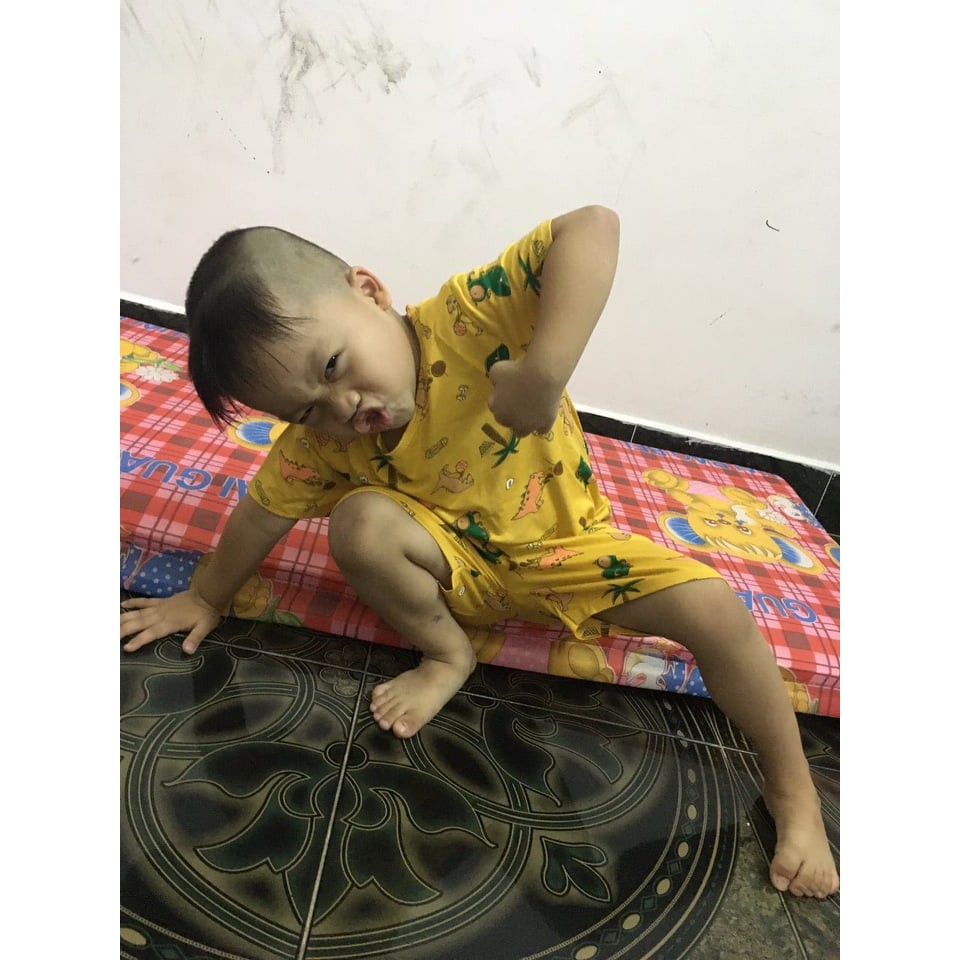 [HCM] Bộ quần áo trẻ em 5-17kg, vải Cotton Minky mom thun lạnh siêu mát, thun Việt Nam (NamyShop39)