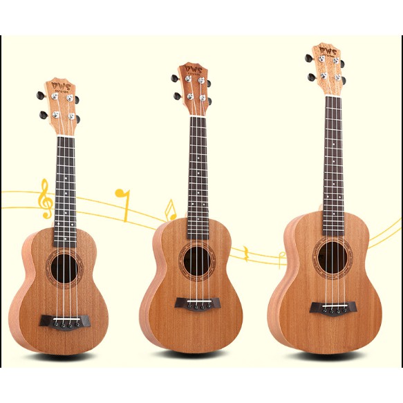 Đàn Ukulele BWS Tenor / Concert / Soprano Mahogany Trơn Chính Hãng