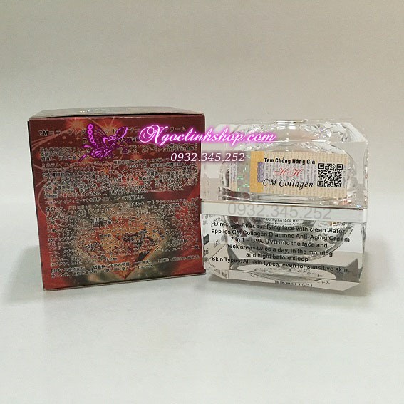 Kem CM Collagen Diamond Anti-Aging 7 In 1 dưỡng trắng da chống lão háo