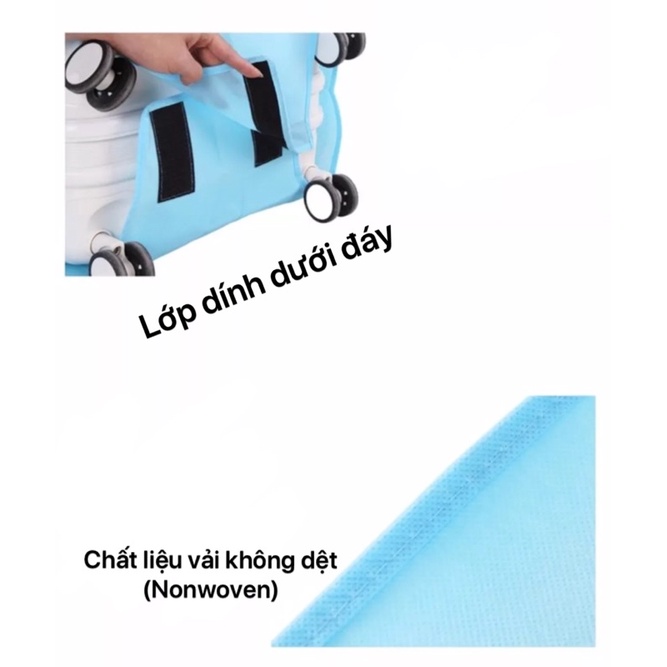 (MẪU MỚI 2022) Túi bọc vali bảo vệ vali chống xước siêu kute