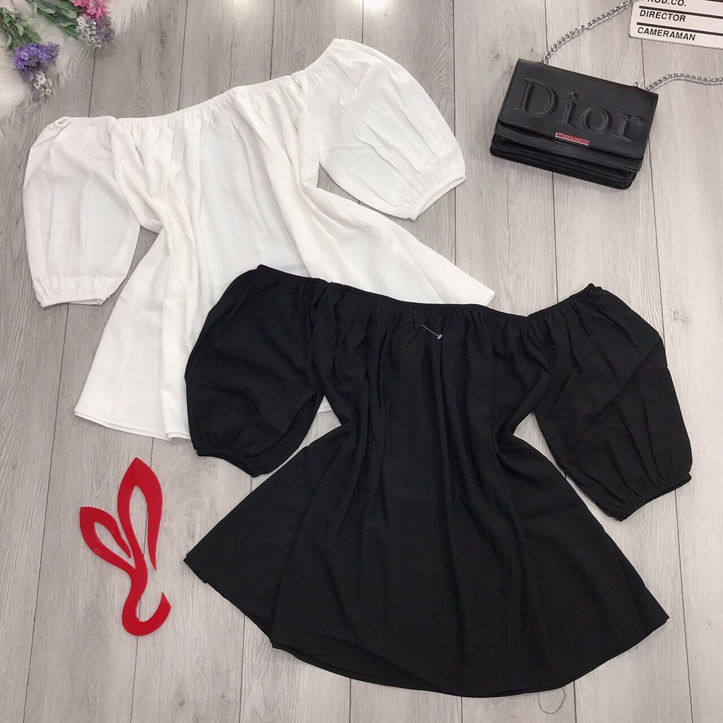 Áo Voan Hot Trend Bẹt Vai Kiểu Mới Bầu Bĩnh TTSLA0263