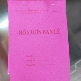 Quyển hóa đơn bán lẻ
