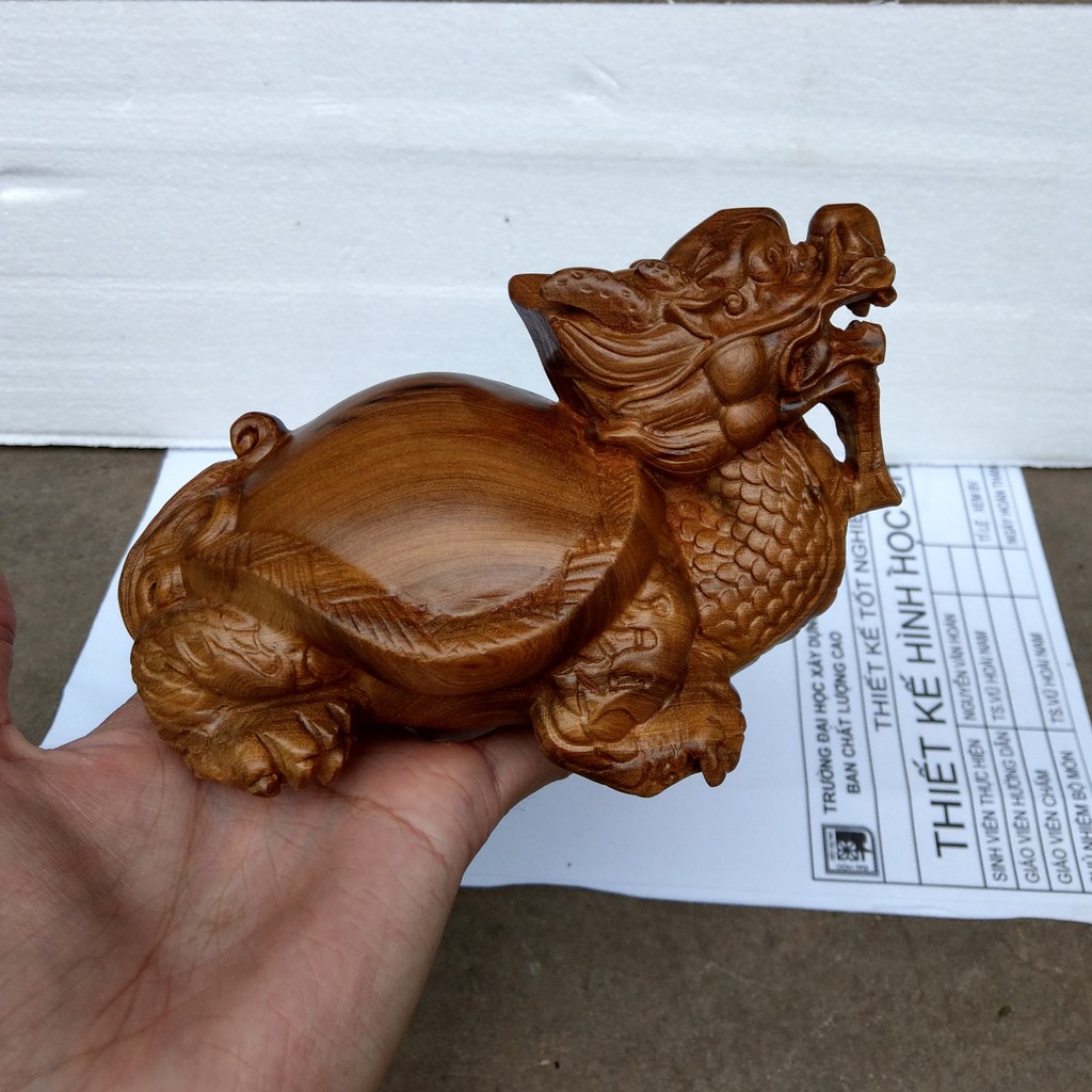 Long Quy - Gỗ Bach Xanh - Size 15cm