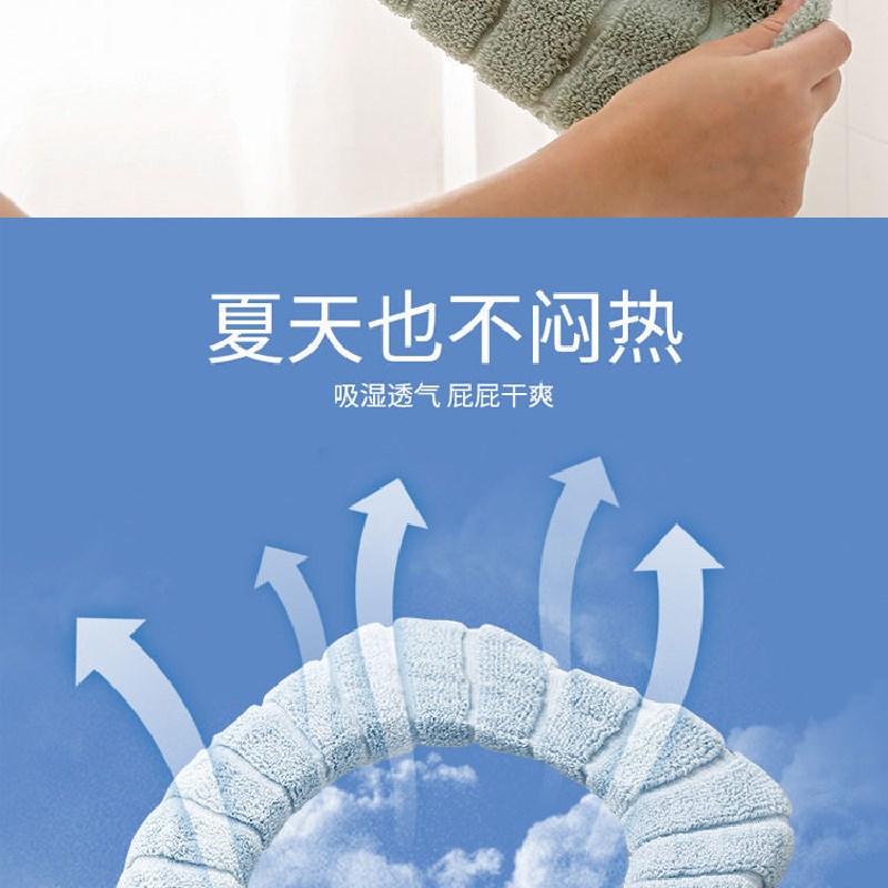 Đệm lót bệ ngồi toilet bằng cotton mềm mại thoải mái phong cách Bắc Âu
