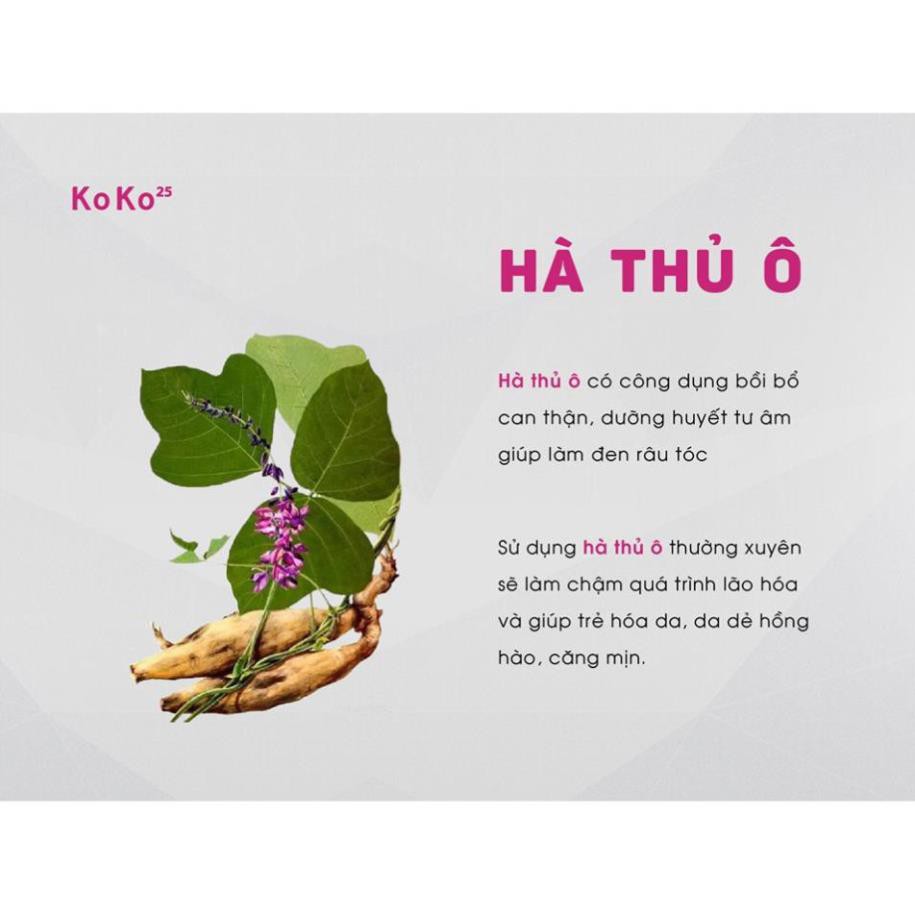 Cao Khô Hà Thủ Ô Collagen ❤️FREESHIP❤️ KoKo 25 Cocayhoala Đẩy lùi lão hóa