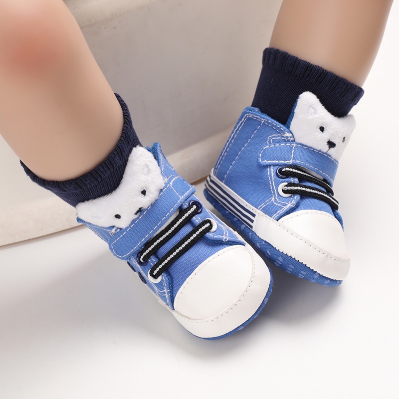 Giày Tập Đi Đế Mềm Chống Trượt Dễ Thương Cho Bé