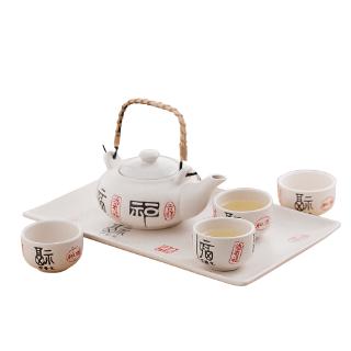 Bộ ấm trà gốm phong cách Nhật Bản