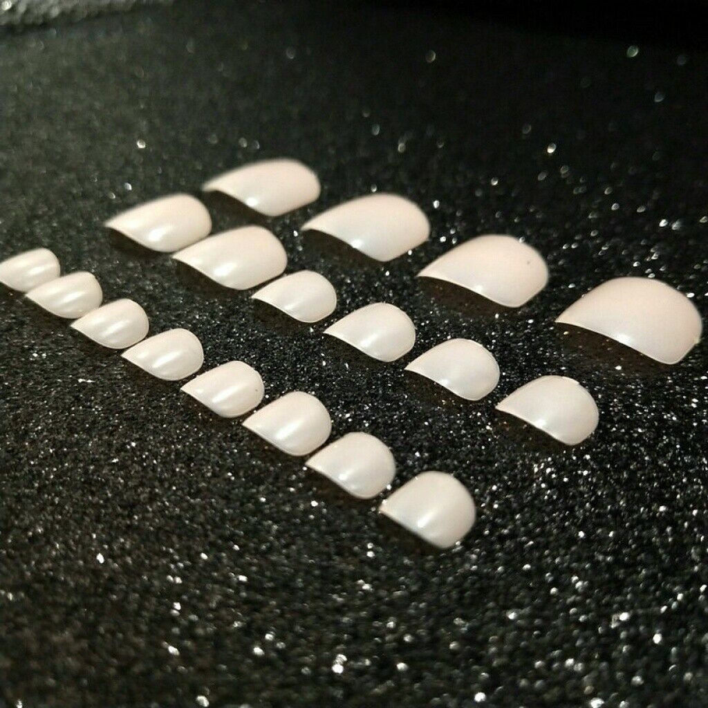 [Hàng mới về] 500 Móng chân giả bằng acrylic nhiều màu sắc thời trang cho nữ diy