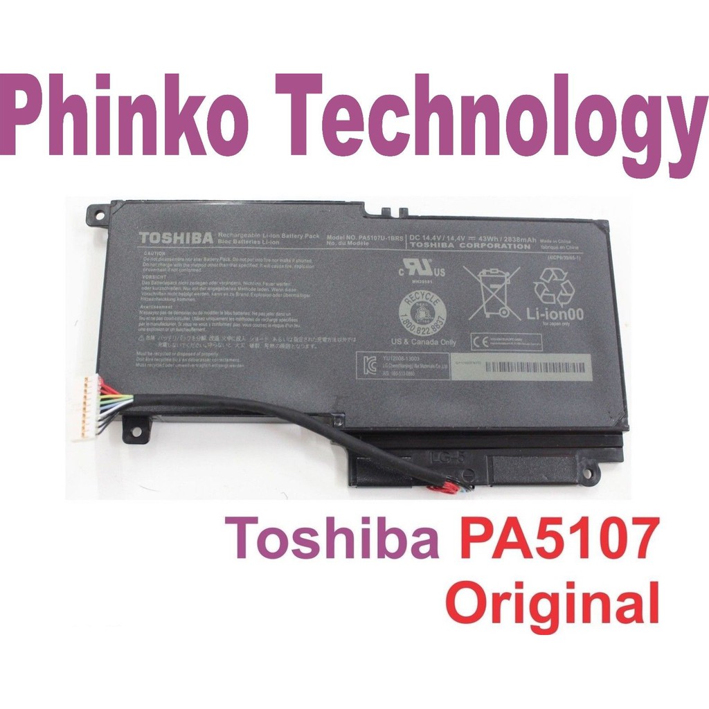 Pin Laptop Toshiba Satellite PA5107U-1BRS  L40-A L45 L45D L50 L55 L55D L55t P50 P55 S55 L50-A - NHẬP KHẨU