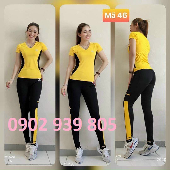 ĐƯỢC XEM HÀNG - SET VÀNG & CAM THỂ THAO Gym Yoga Erobic cao cấp cho nữ