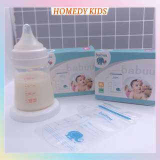 Túi trữ sữa Babuu Nhật Bản túi đựng sữa 100ml có vòi rót tiện lợi (hộp 30 túi)