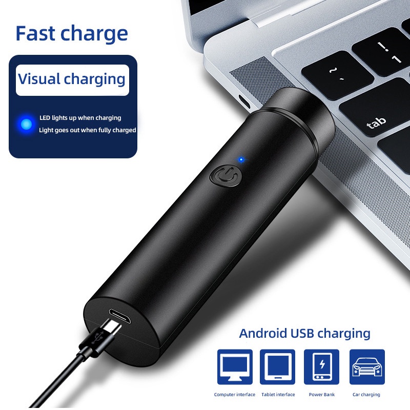 Dao Cạo Râu Chạy Điện Mini Lâu Trôi Kèm Sạc USB Tiện Dụng