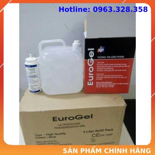 Gel triệt lông, gel siêu âm can 5 lít ( xanh, trắng )