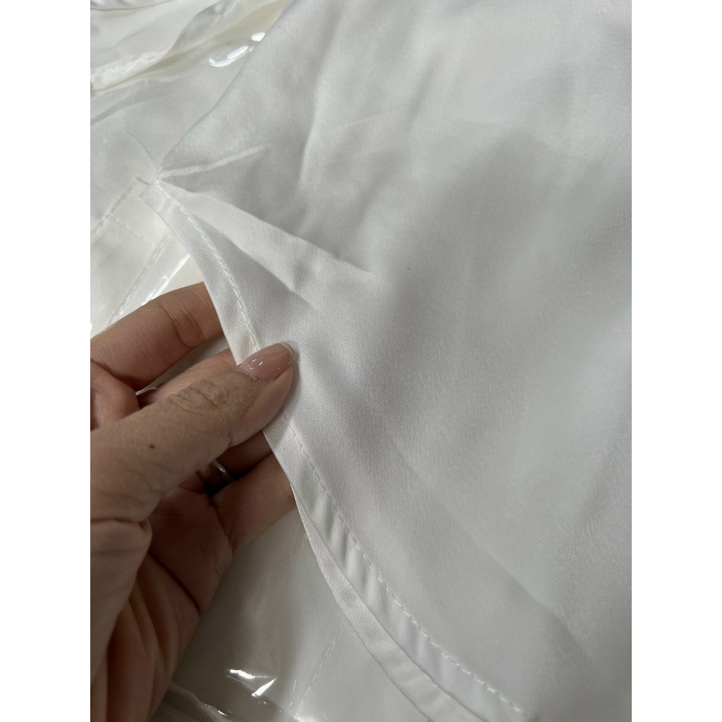 Áo sơ mi trắng đi học form rộng, áo sơ mi nữ dài tay, Áo sơ mi trắng dáng rộng dài tay dễ phối đồ Hàn Quốc | BigBuy360 - bigbuy360.vn