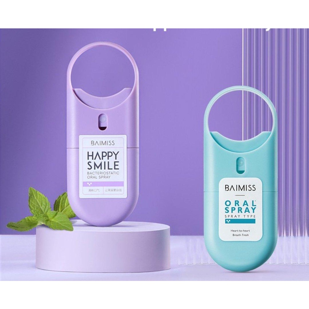 Chai xịt thơm miệng BAIMISS chống vi khuẩn 10ml