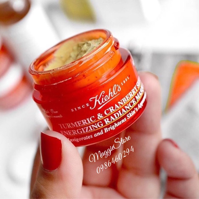 Mặt nạ Kiehls Turmeric &amp; Cranberry Seed Energizing Radiance Masque- 14ml