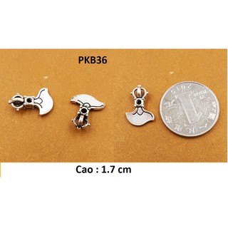 PHỤ KIỆN CHARM BẠC CHÙY KIM CANG LƯỠI BÚA - PKB36
