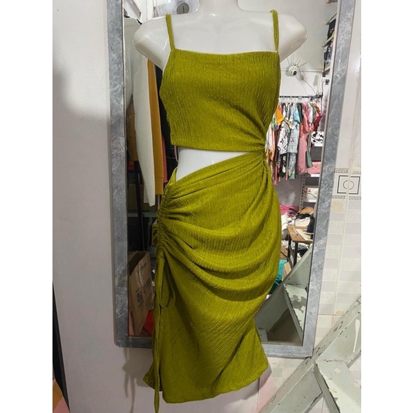 Đầm Body Rút Dây Hở Eo Hở Lưng Sexy