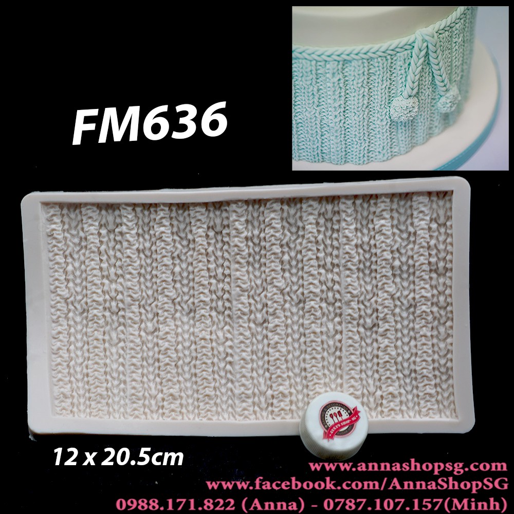 KHUÔN ĐAN LEN SỌC LỚN NHỎ FM636