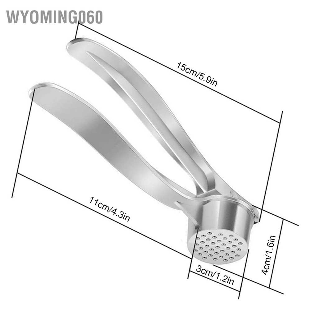 Dụng cụ nghiền ép tỏi cầm tay bằng hợp kim kẽm chống gỉ tiện dụng cho nhà bếp