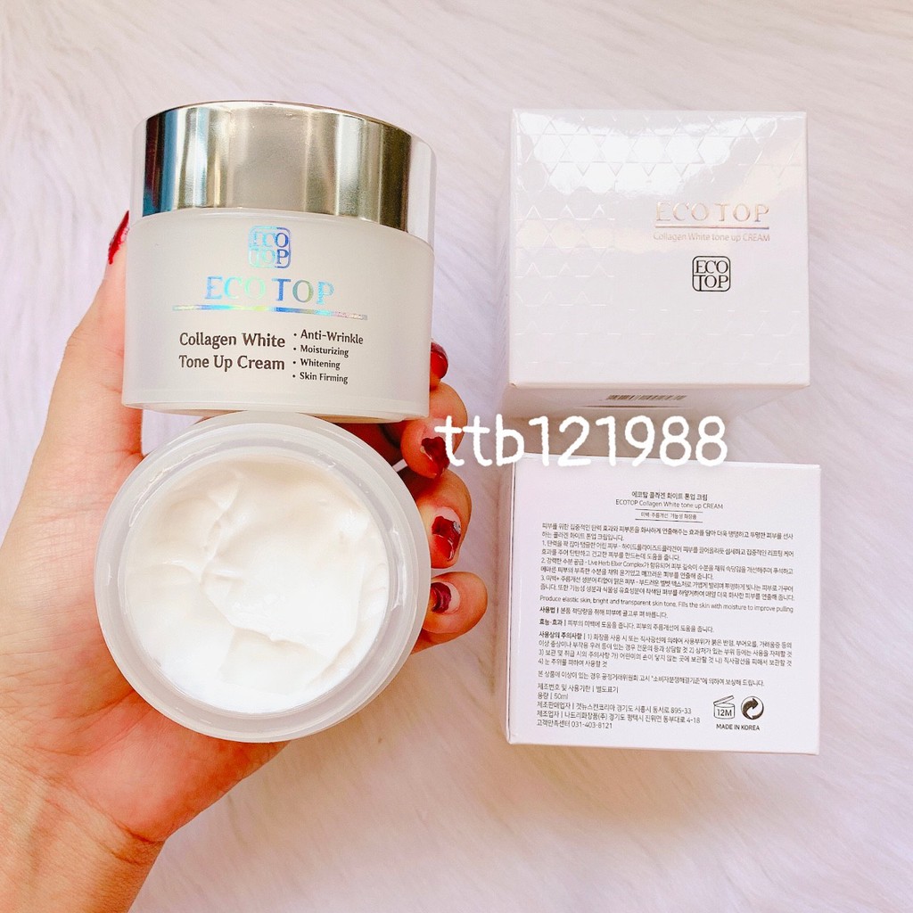 Kem Trắng Da Ecotop Whitening Tone Up Cream.