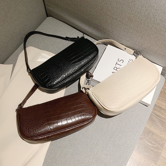 Túi kẹp nách da sần hàng có móc khoá S007