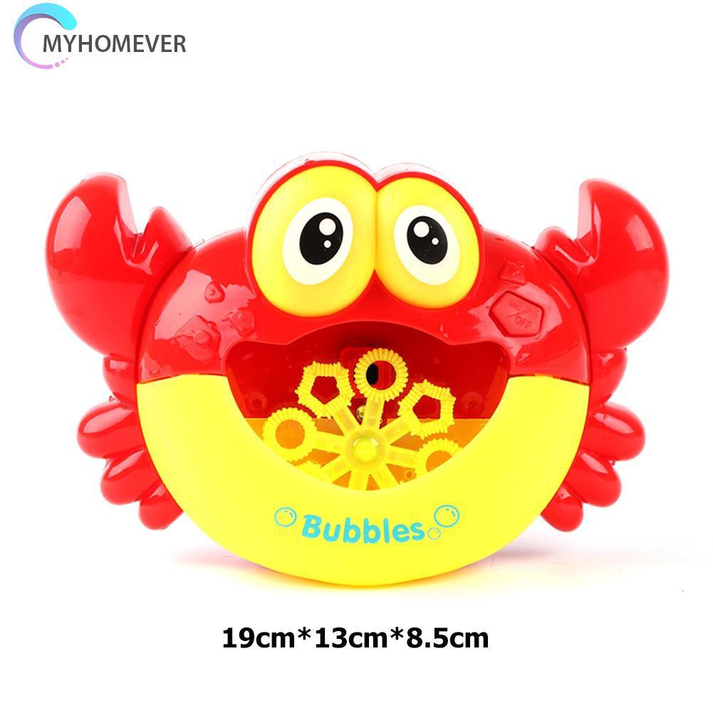 Pop It Fidget Đồ chơi Electric Crab Bubble Machine Bathtub Bubble Maker Light Music Baby Bath Đồ chơi