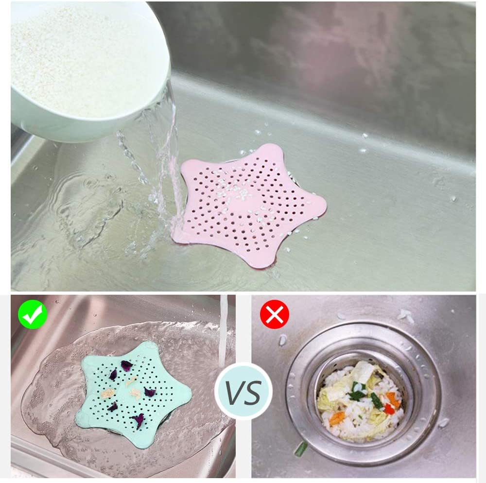 Tấm Lọc ANAEAT Bằng Silicon Giúp Lược Sợi Tóc  Dành Cho Cống Thoát Nước Bồn Rửa Nhà Bếp Gia Dụng