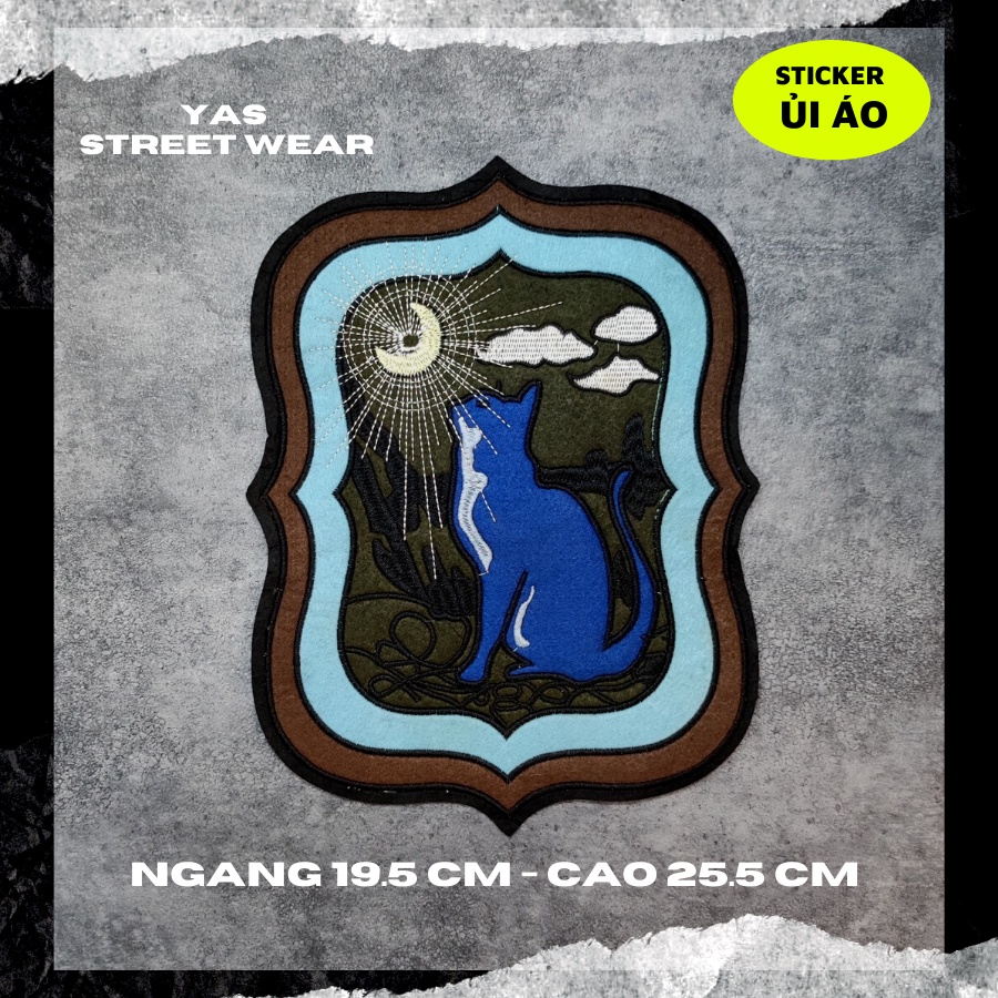 Sticker ủi áo cao cấp, miếng dán quần áo dùng làm Patch ủi, miếng vá quần áo, vá áo phao, trang trí BALO