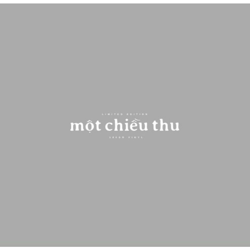 Đĩa than vinyl Một Chiều Thu - phát hành 31/12