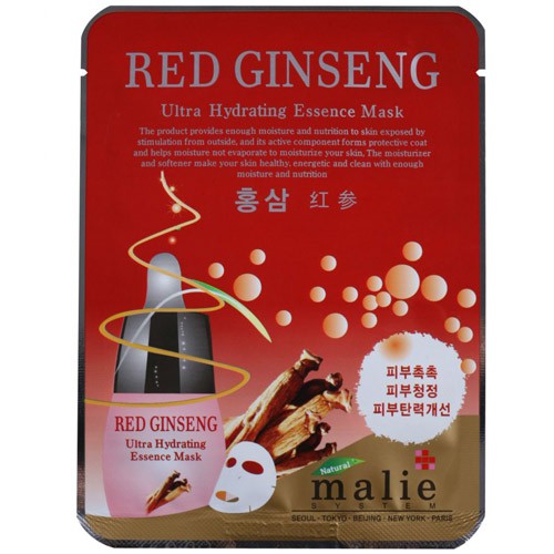 Mặt Nạ Dưỡng Da Hồng Sâm Collagen Red Ginseng Mask Amisilk Korea