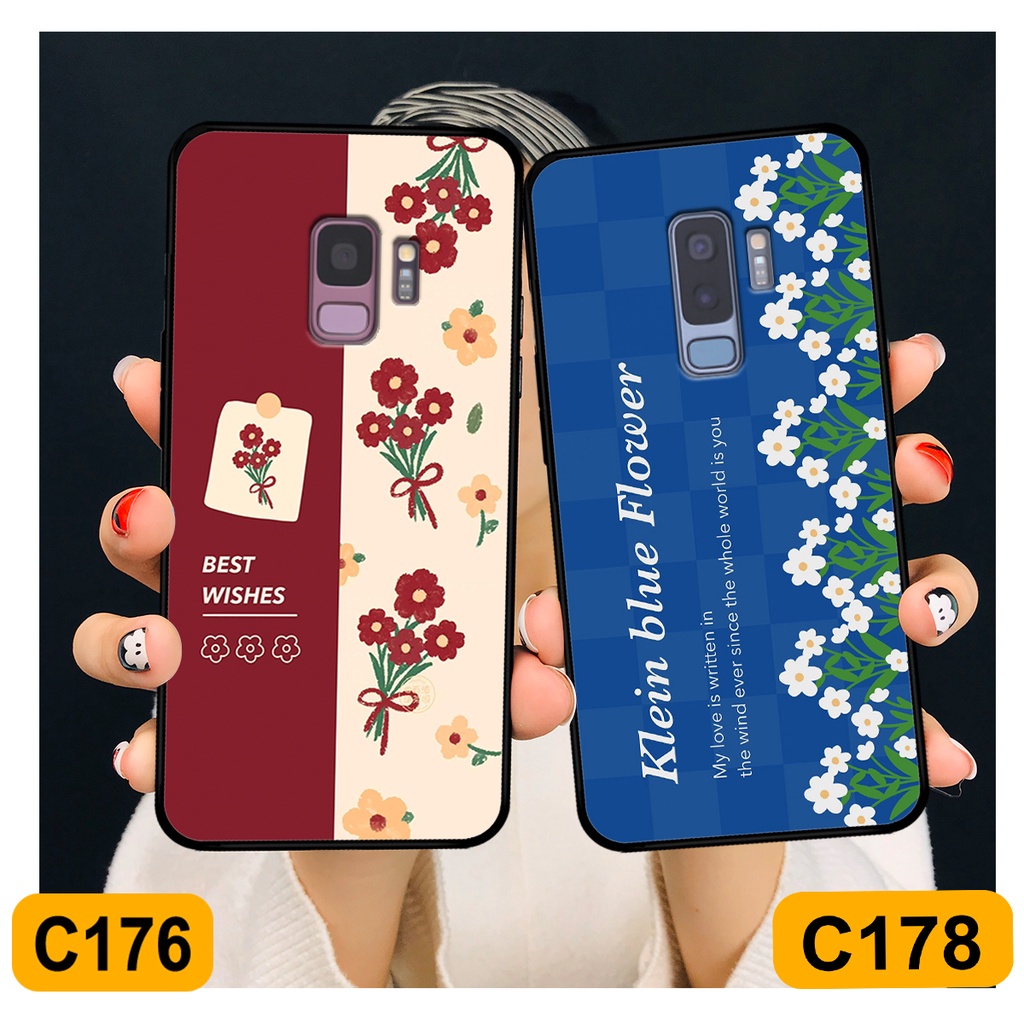 Ốp Samsung S9 - S9 Plus - S9+ in hình hoa cỏ nhẹ nhàng,họa tiết caro xinh xắn.ốp lưng chống sốc