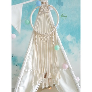 Dreamcatcher Lưới bắt giấc mơ handmade Trang trí lều trắng