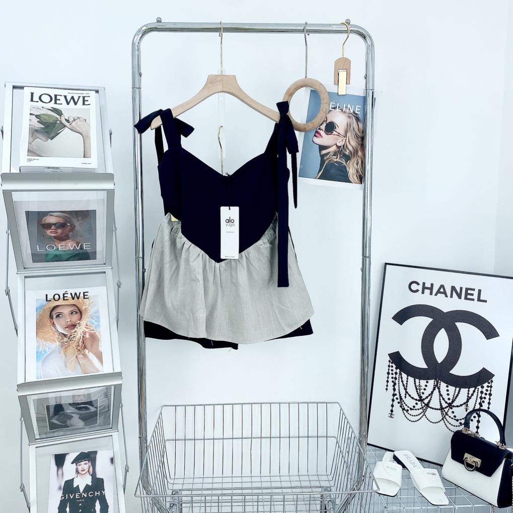 [ 𝐅𝐑𝐄𝐄 𝐒𝐇𝐈𝐏 ] SET ÁO 2S BABYDOLL PHỐI MÀU MIX QUẦN ĐÙI Ạ