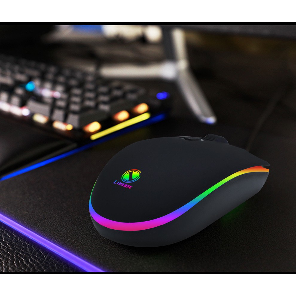 Chuột có dây ,Chuột máy tính Gaming Limei 307 Led RGB siêu chất cho game thủ