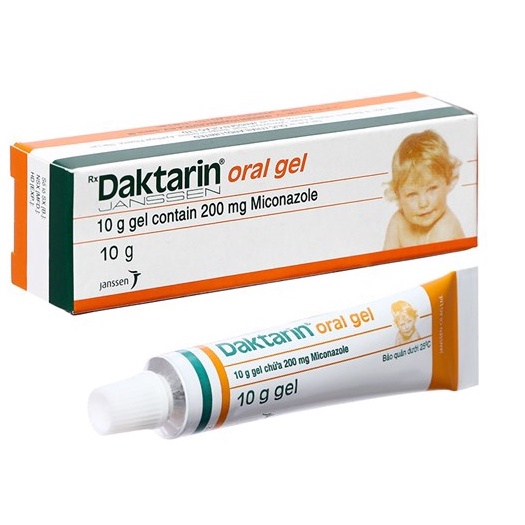 Gel Bôi Miệng, Họng Daktarin Oral Gel Cho Bé - Tuýp 10g