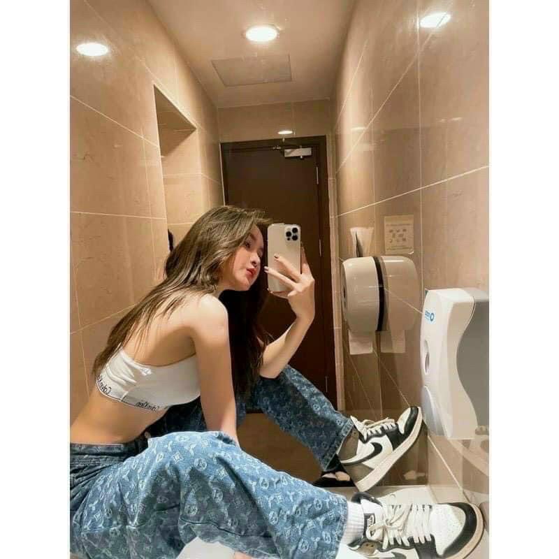 Quần bò,quần Jeans cá tính cưc chất ống rộng dài -Chicclothes