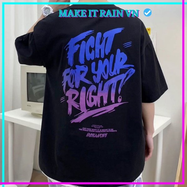 Áo Thun RIGHT From Rộng Unisex Mềm Mịn Dày Dặn Hot Trend