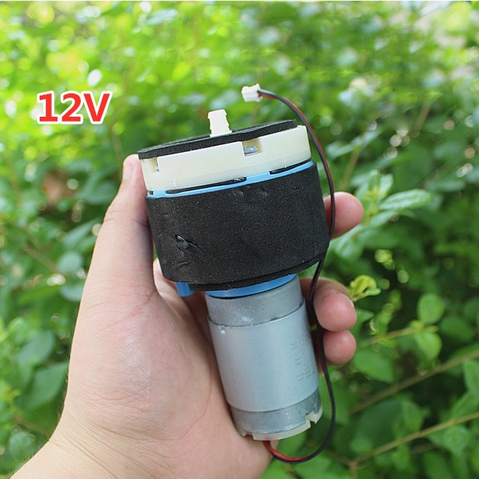 Máy bơm không khí, bơm chân không động cơ 555 DC 12V thể tích không khí 15L