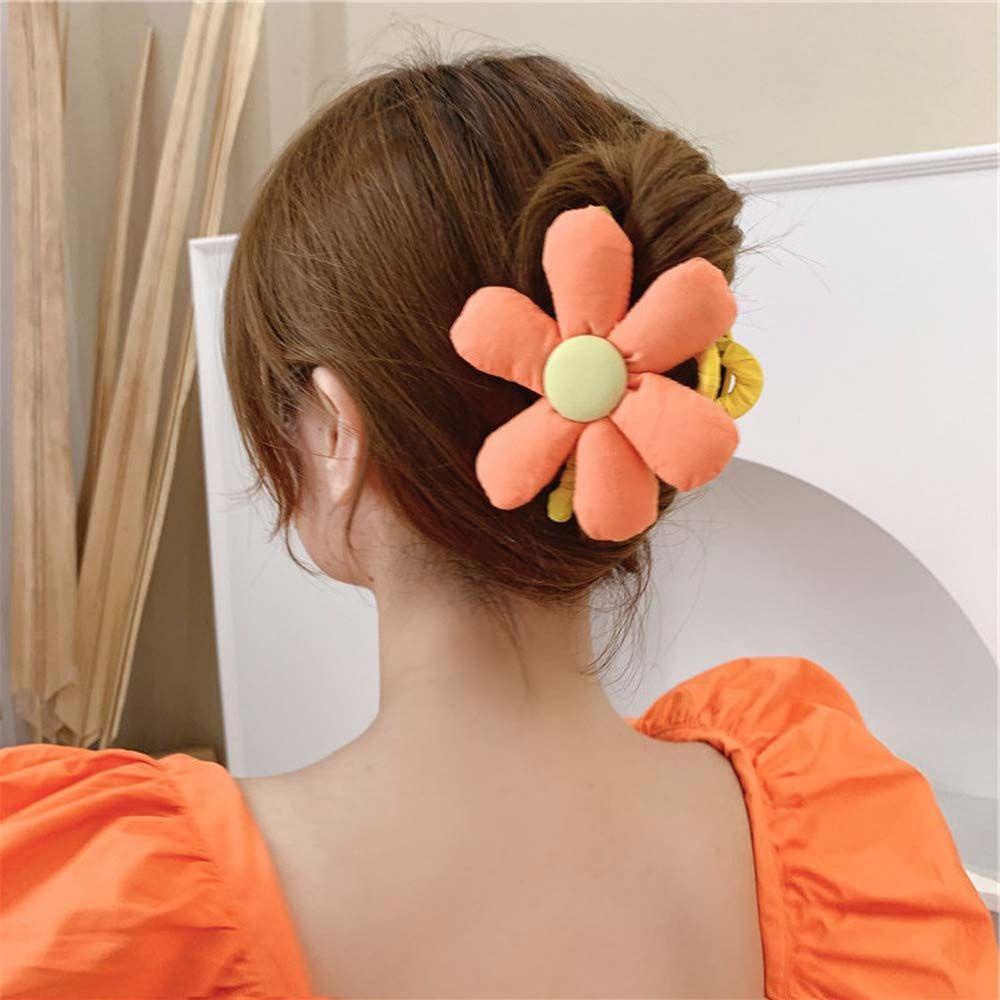 Kẹp Tóc Hình Hoa Hướng Dương Mặt Cười Dễ Thương
