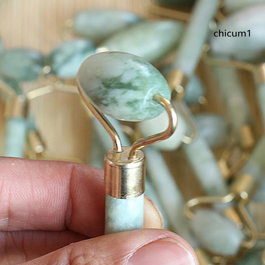 Dụng cụ lăn mát xa da mặt cổ bằng đá tự nhiên chất lượng cao tiện lợi