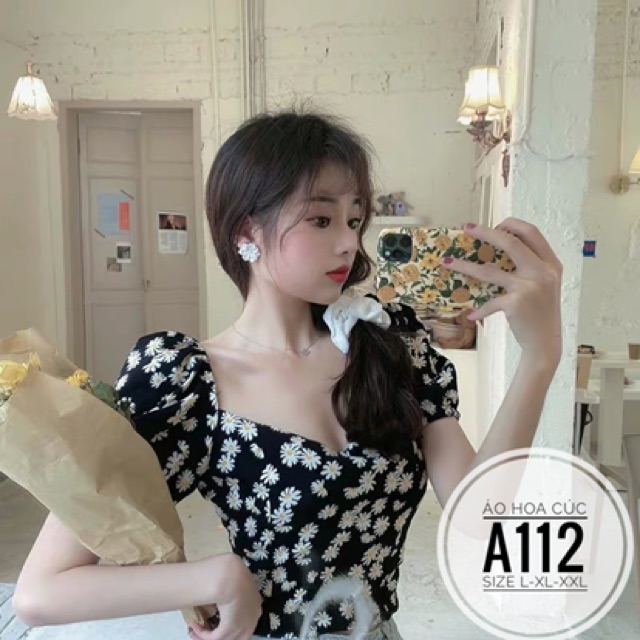 Bigsize Áo hoa cúc A112